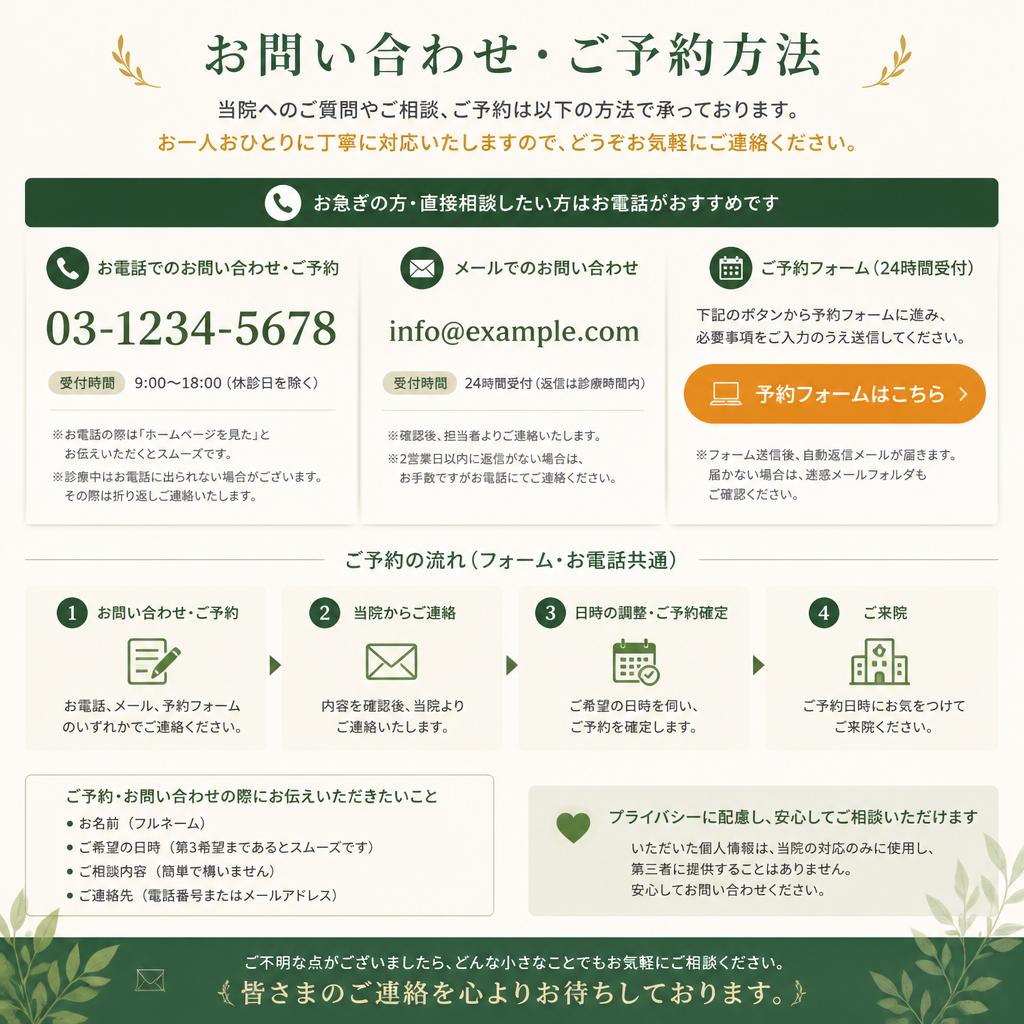 今すぐ予約・お問い合わせ