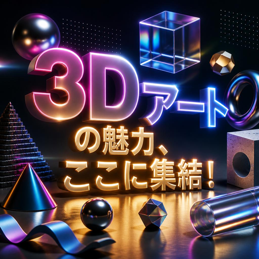 3Dアートの魅力、ここに集結！