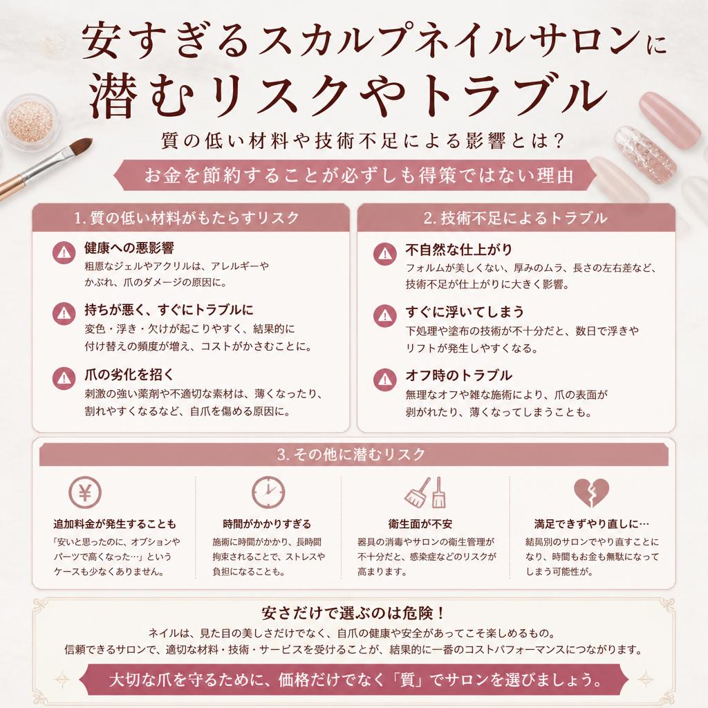価格が安いサロンの落とし穴