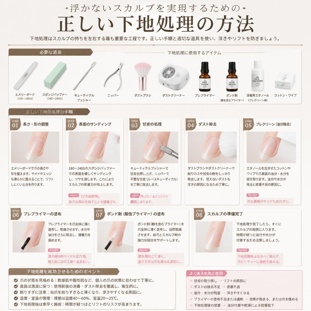 正しい下地処理の手順