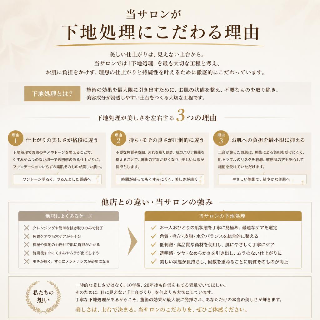Una Nail Salonのこだわり